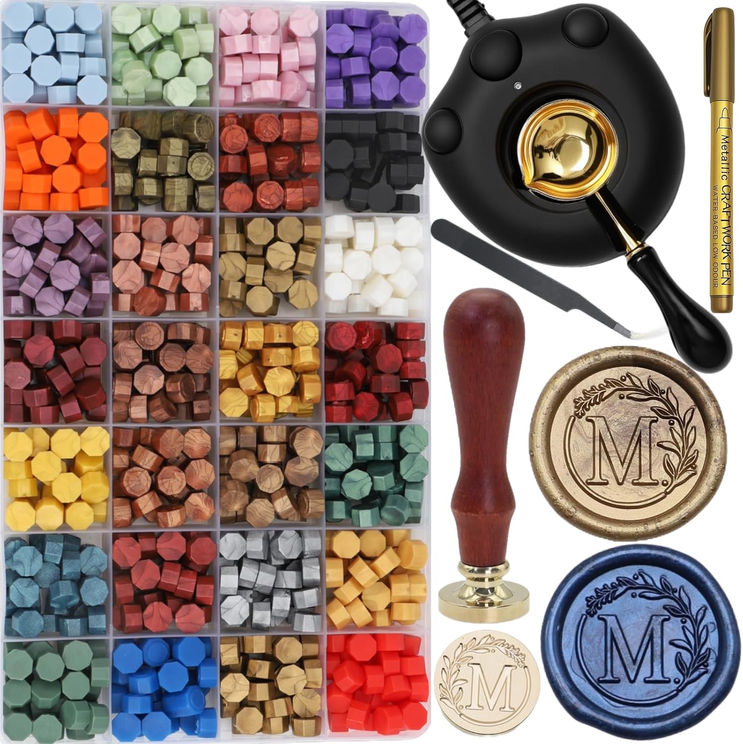The 732 Sealing Wax Stamp Kit — WeirdThingsToBuy weird find