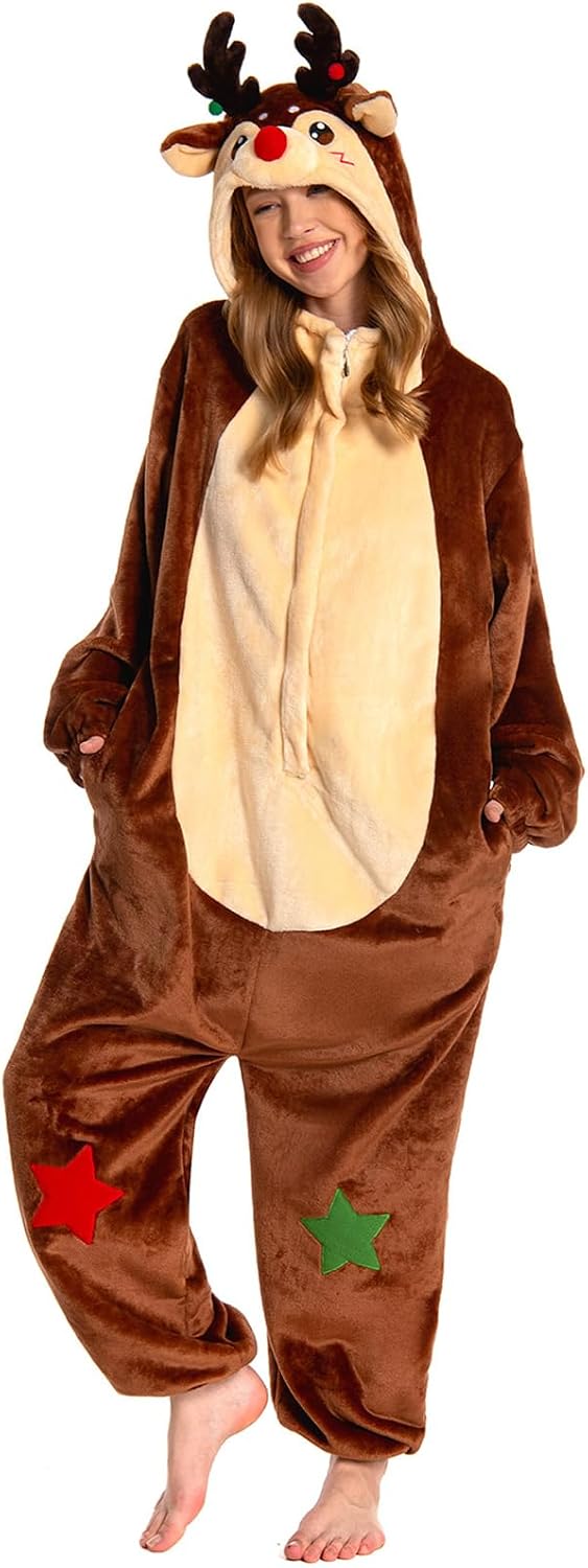 The Adult Christmas Costume Unisex Onesie — WeirdThingsToBuy weird find