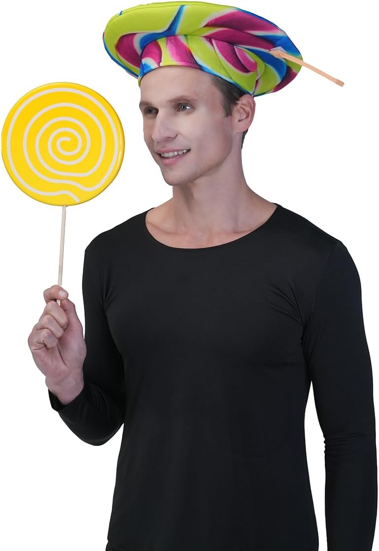 The Adult Funny Lollipop Costume Hat — WeirdThingsToBuy weird find