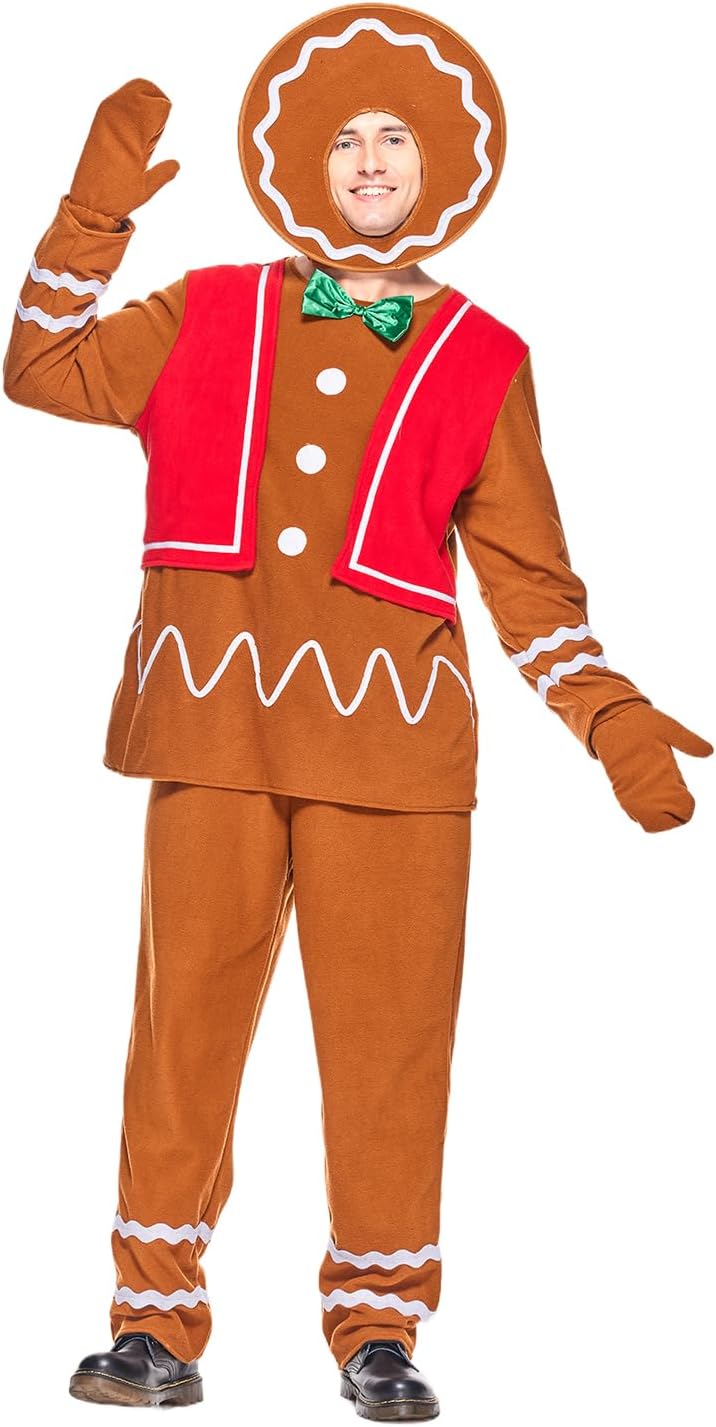 The Adult Gingerbread Man Costume Deluxe — WeirdThingsToBuy weird find