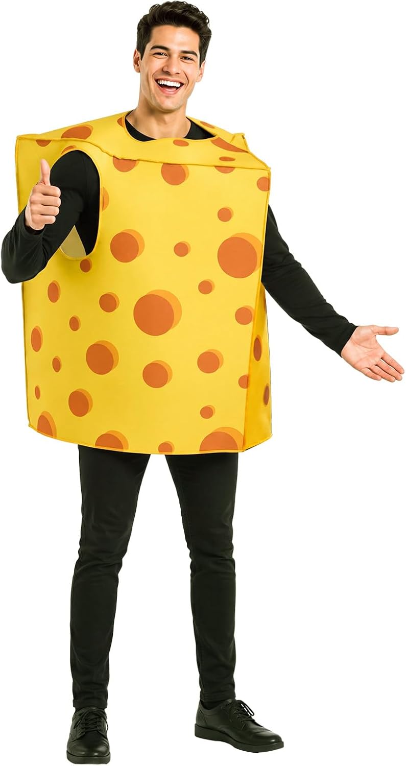 The Adult Halloween Cheese Costume Adult — WeirdThingsToBuy weird find