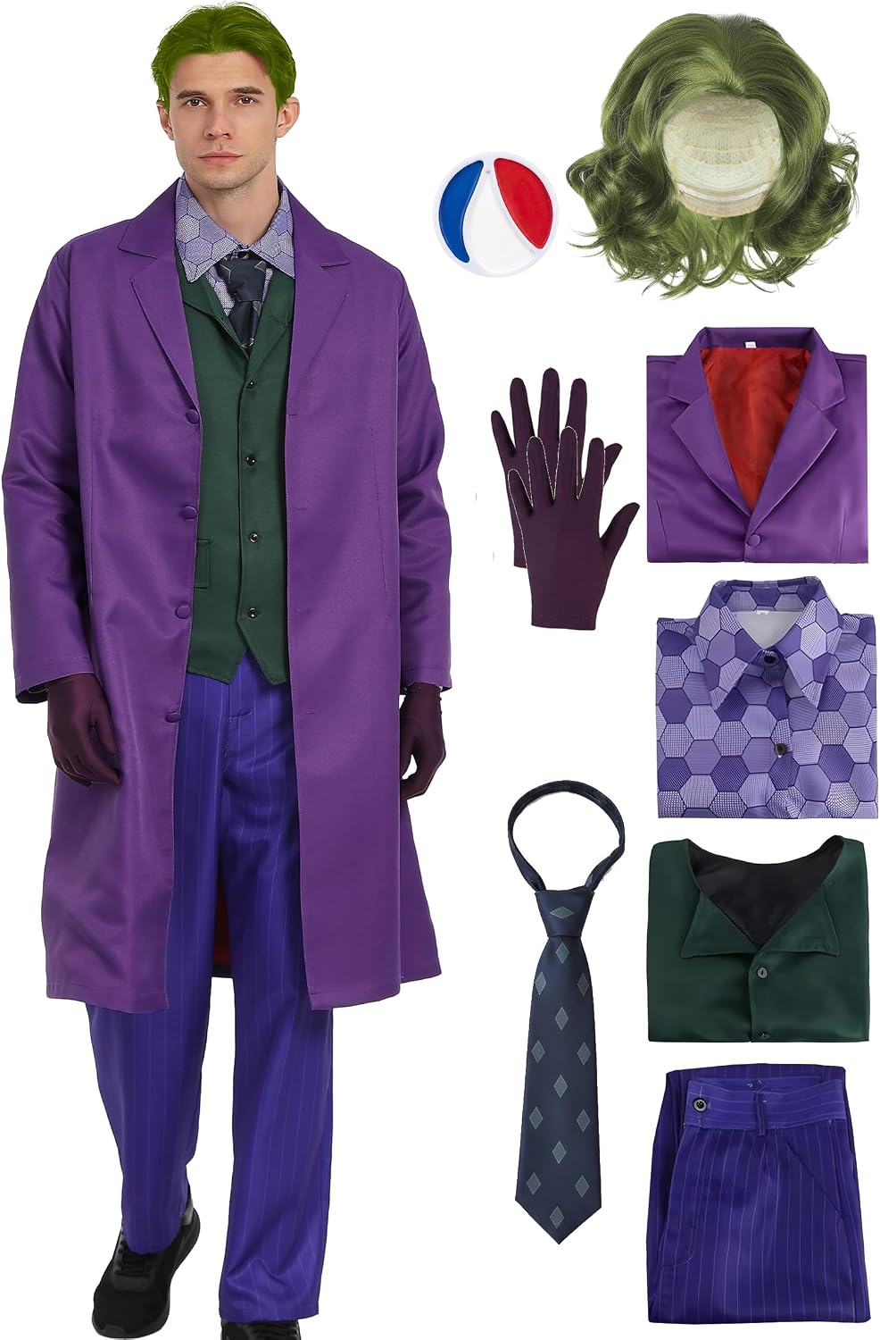 The Adult Halloween Clown Costume Set — WeirdThingsToBuy weird find