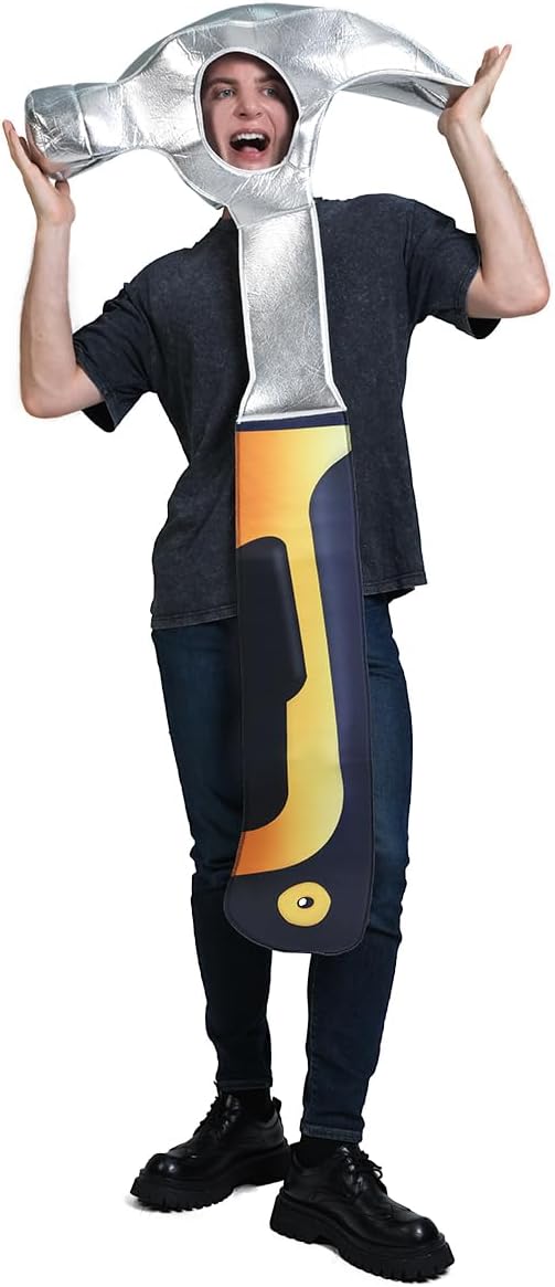 The Adult Halloween Hammer Costume Silver — WeirdThingsToBuy weird find