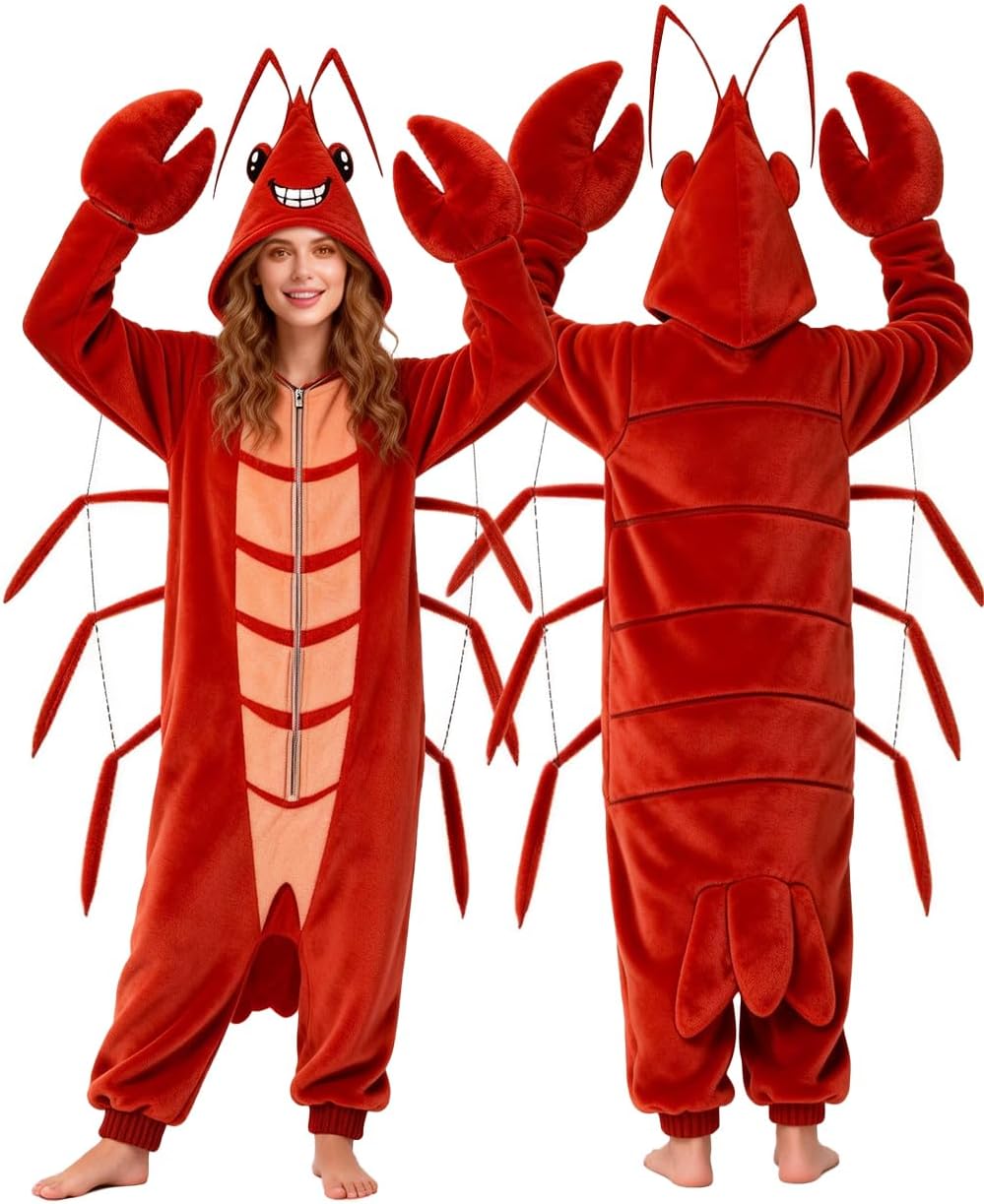 The Adult Lobster Onesie Unisex Funny — WeirdThingsToBuy weird find