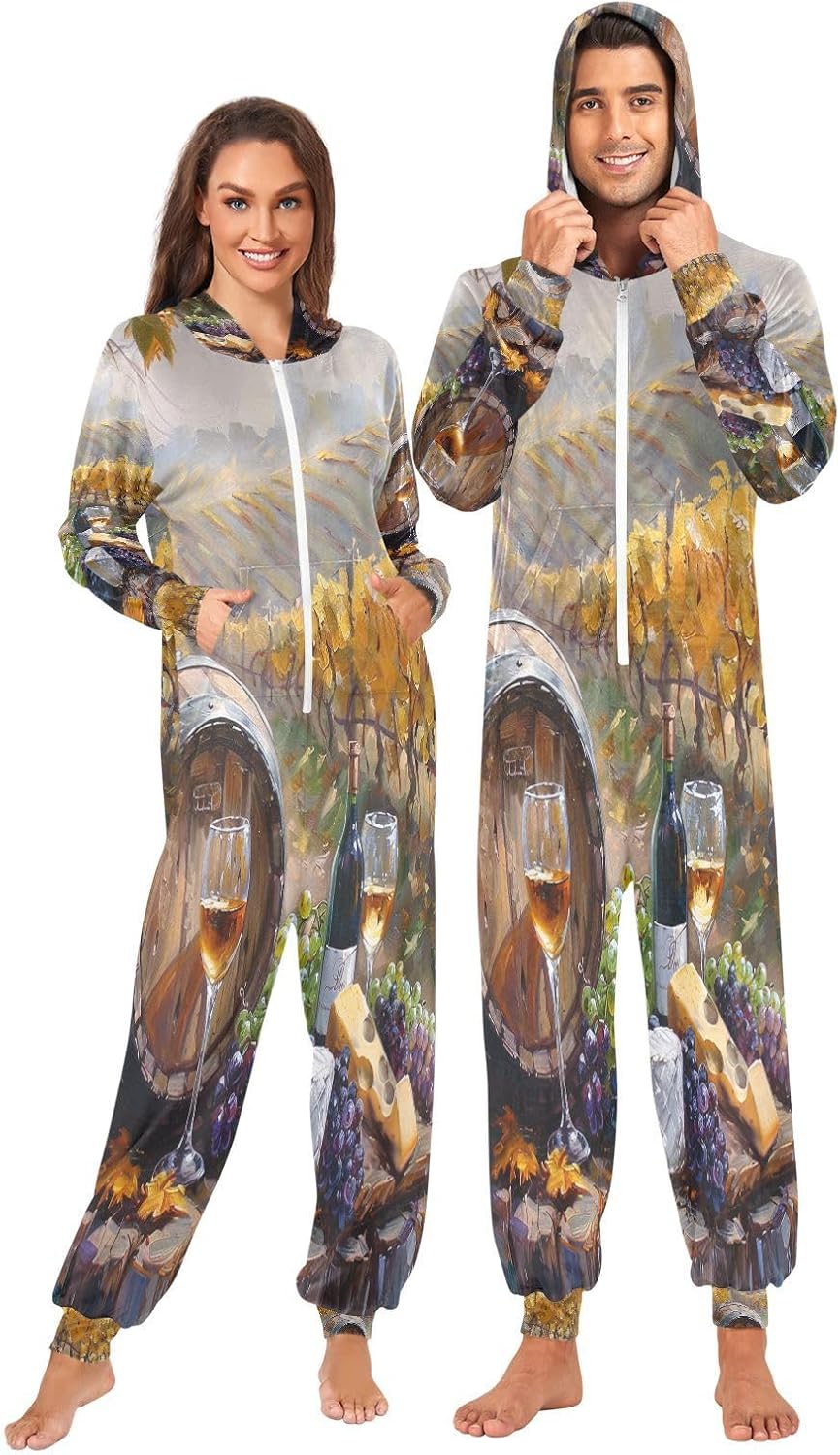 The Adult Onesie Barrel Wineglasses Cheese — WeirdThingsToBuy weird find