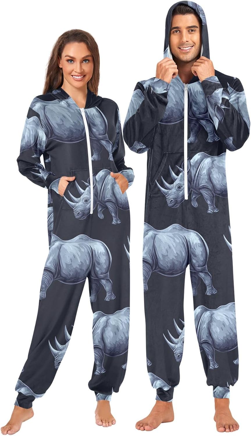 The Adult Pajamas Women Men Long — WeirdThingsToBuy weird find