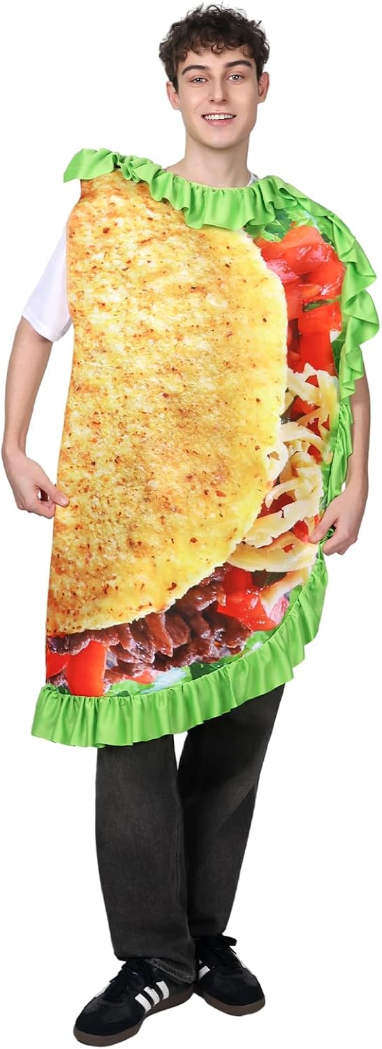 The Adult Realistic Taco Costume Adult — WeirdThingsToBuy weird find