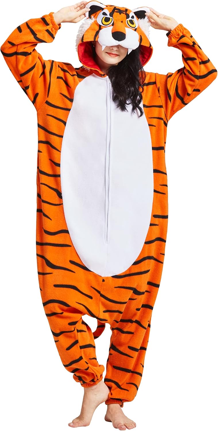 The Adult Tiger Onesie Women Men — WeirdThingsToBuy weird find
