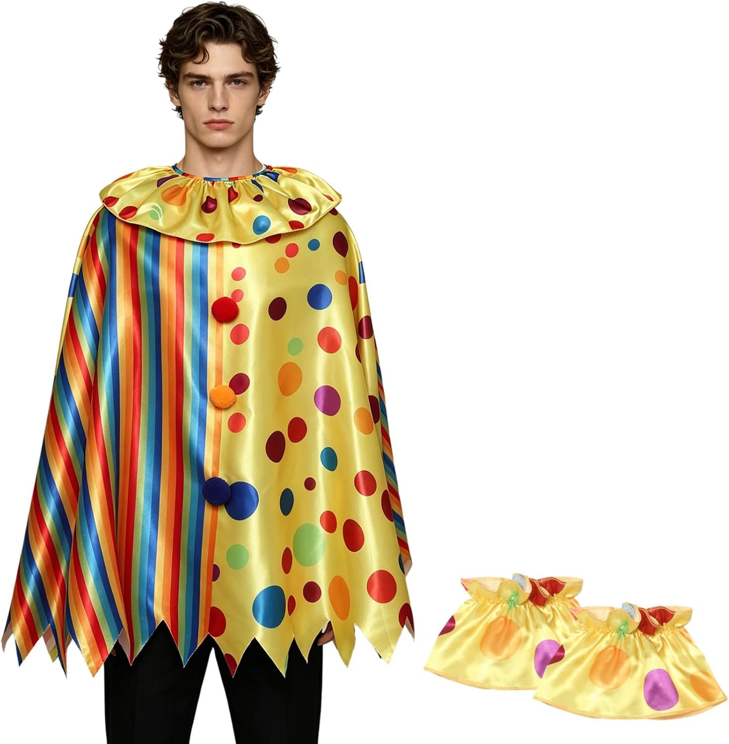 The Adults Circus Clown Poncho Costume — WeirdThingsToBuy weird find