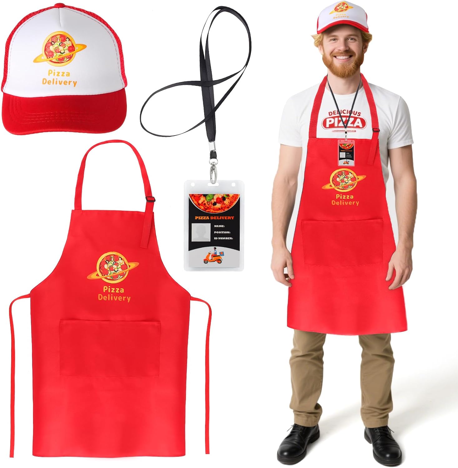 The Adults Pizza Delivery Guy Costume — WeirdThingsToBuy weird find