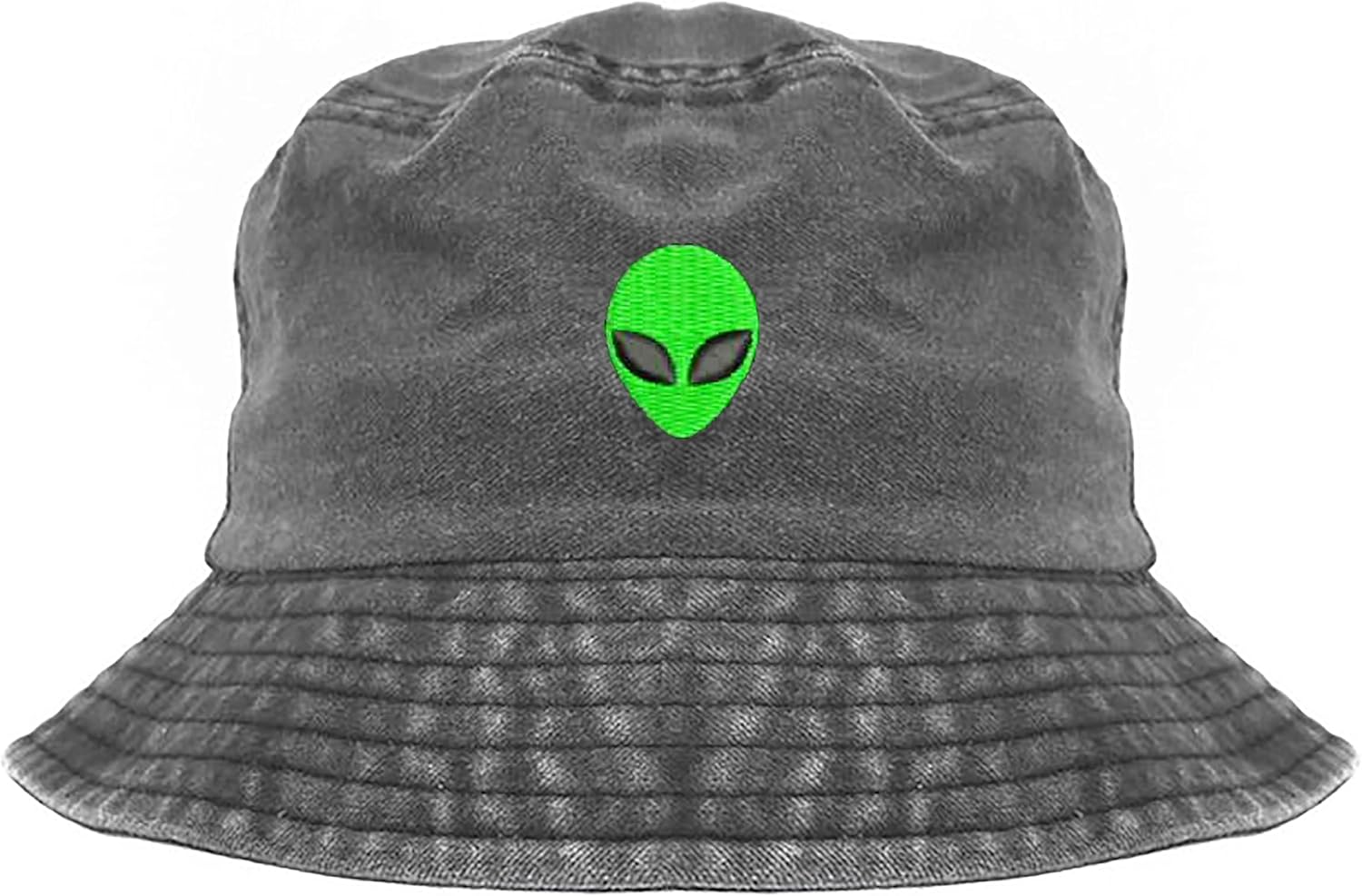 The Alien Embroidered Cotton Bucket Hat — WeirdThingsToBuy weird find