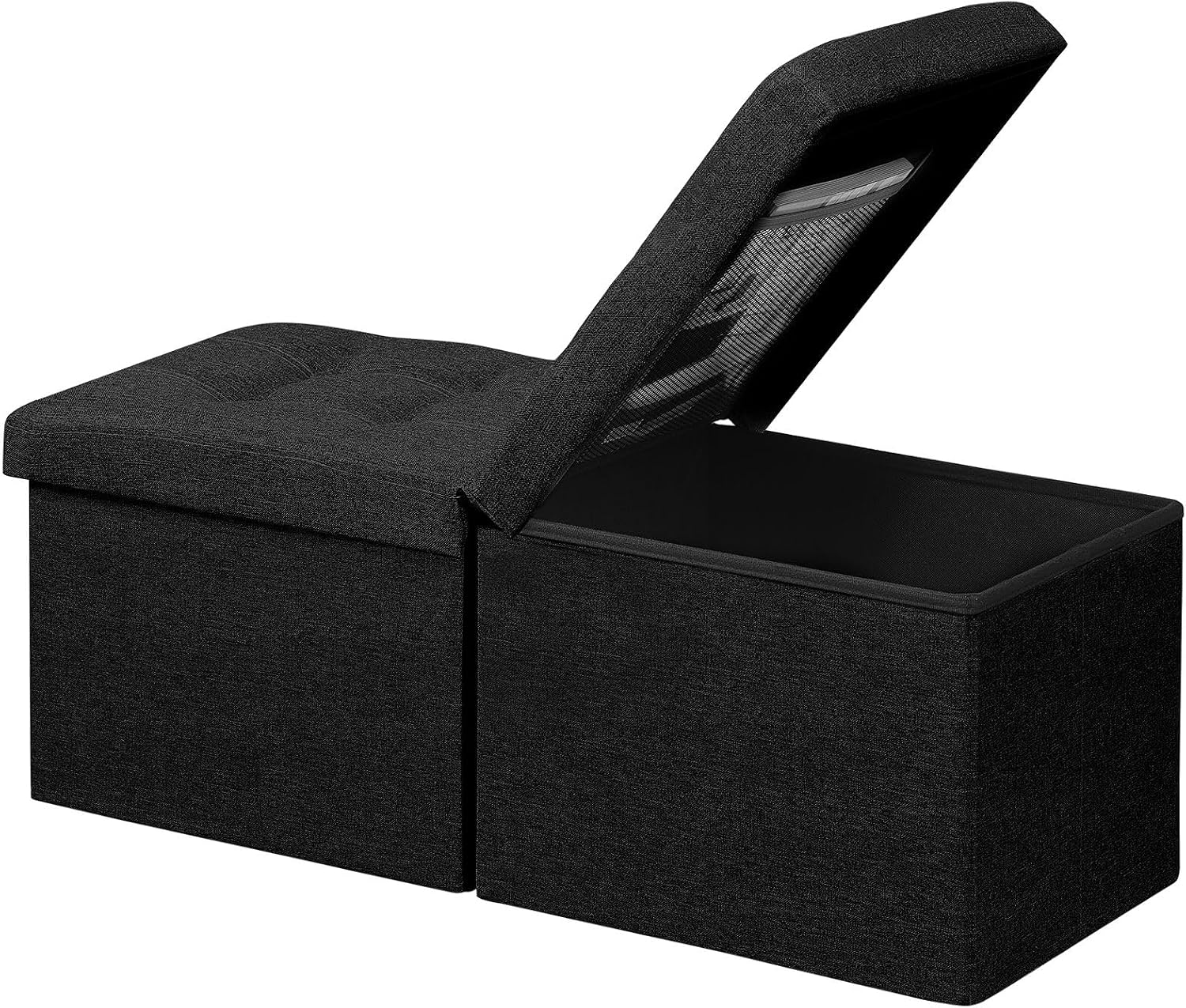 The Amassmile Footrest Ottoman Storage Bench — WeirdThingsToBuy weird find