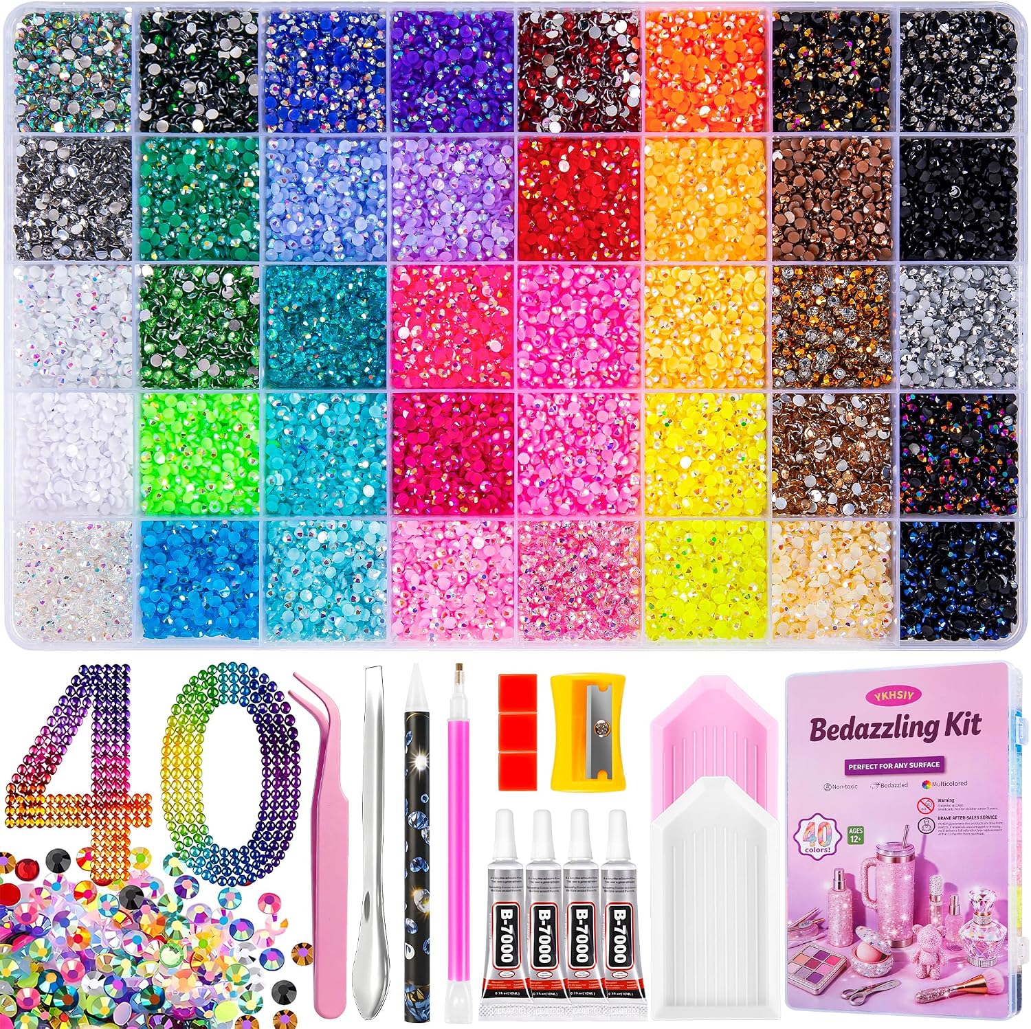 The Bedazzling Kit 40000pcs 40 Colors — WeirdThingsToBuy weird find