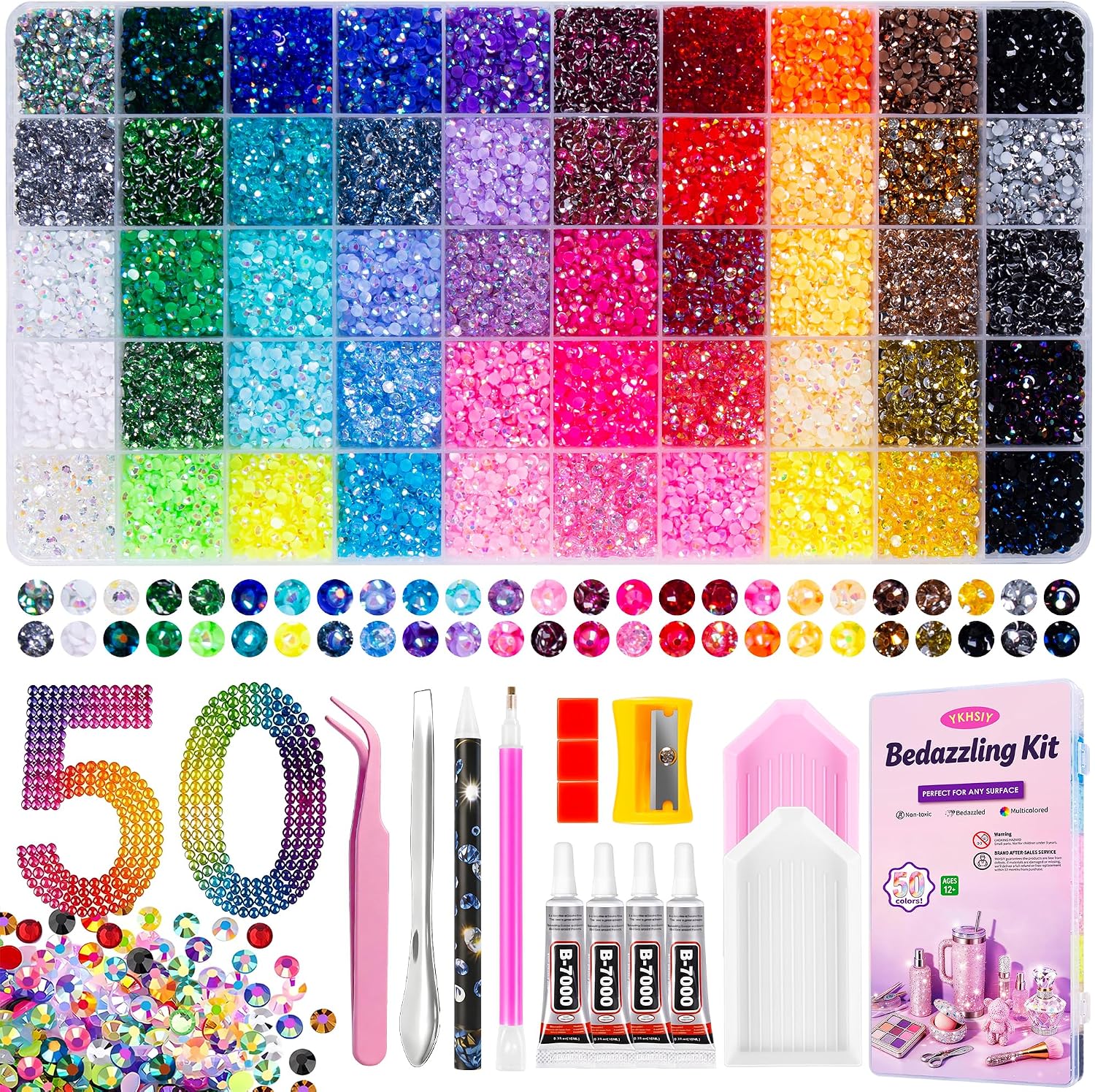 The Bedazzling Kit 44000pcs 50 Colors — WeirdThingsToBuy weird find
