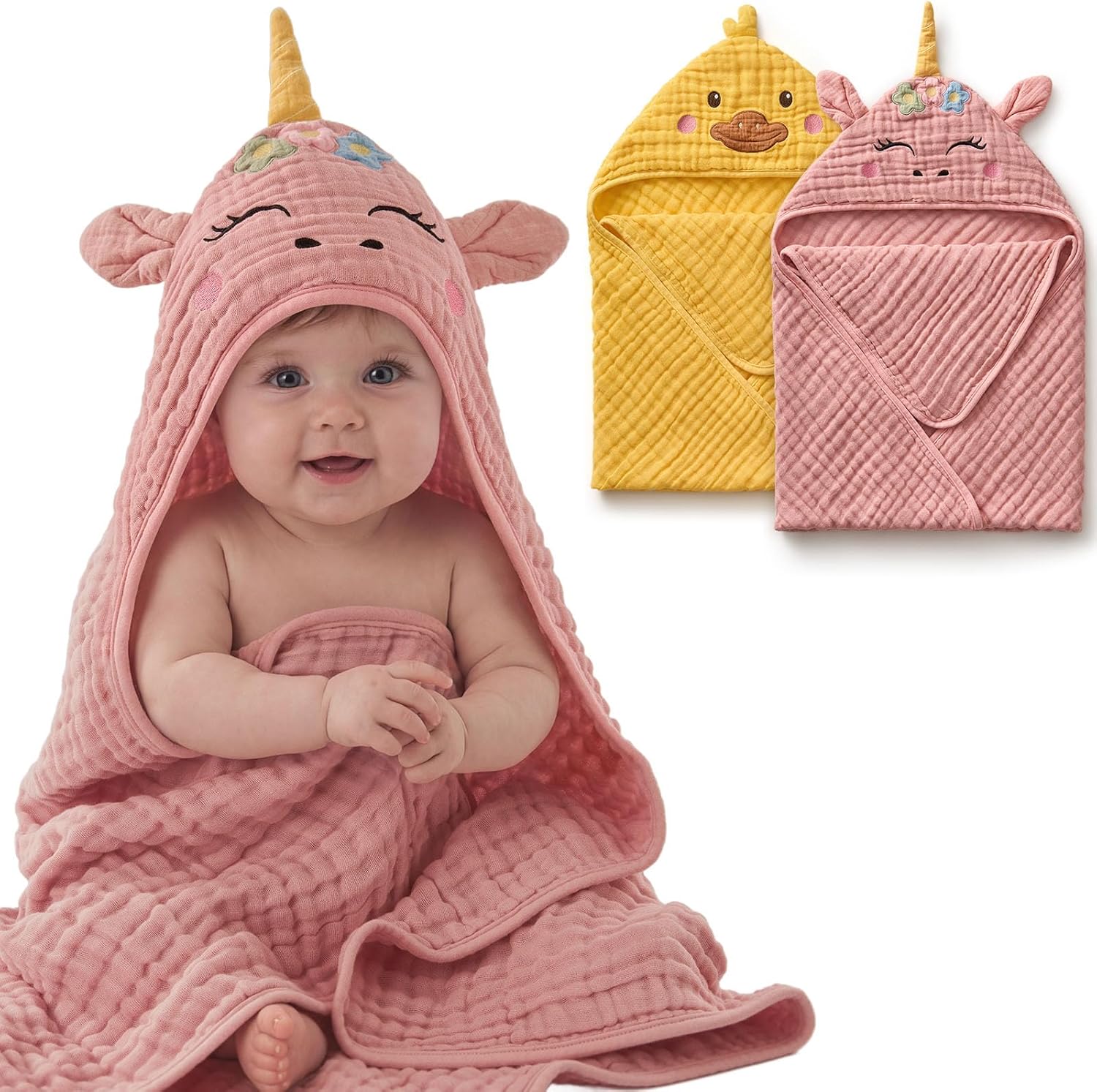 The Blissful Diary Muslin Baby Hooded — WeirdThingsToBuy weird find