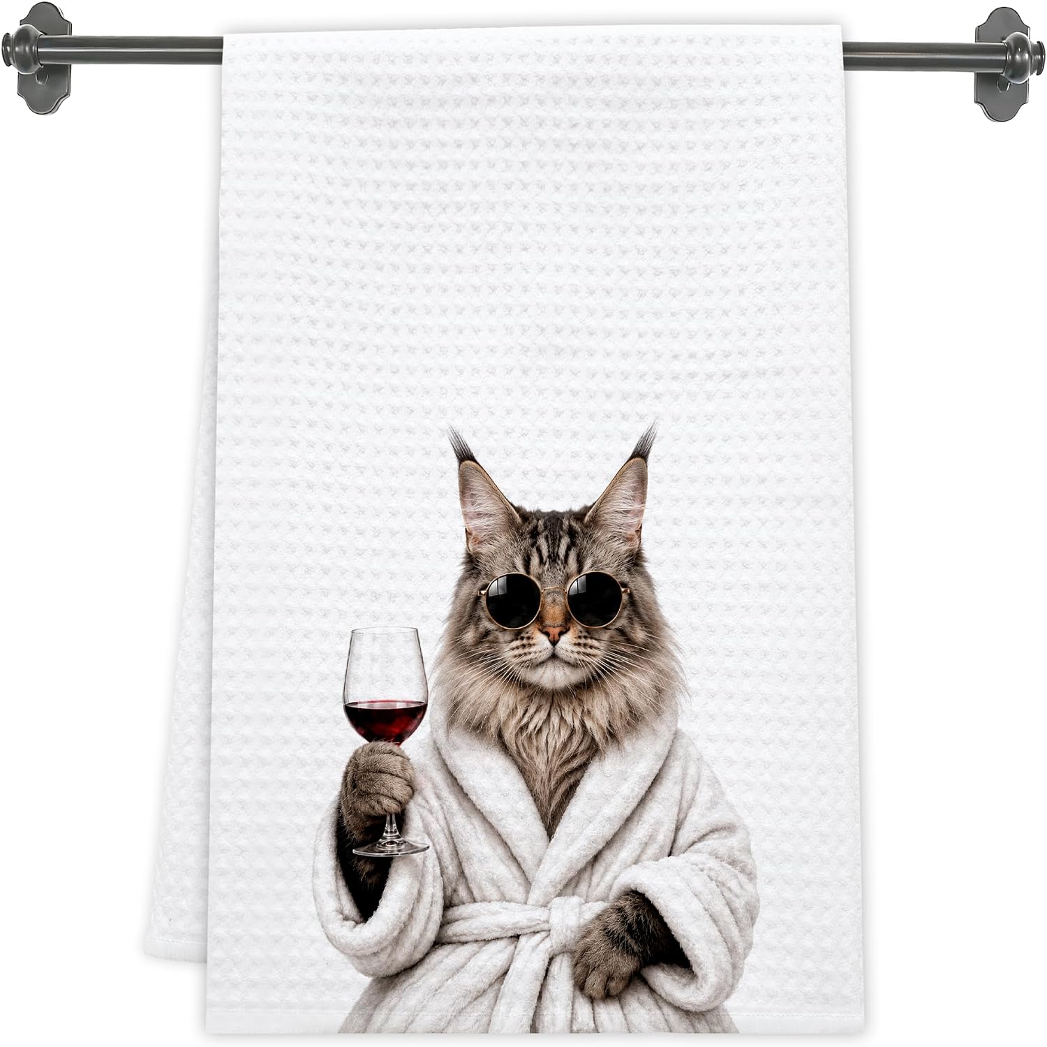 The Cat Hand Towels Maine Coon — WeirdThingsToBuy weird find