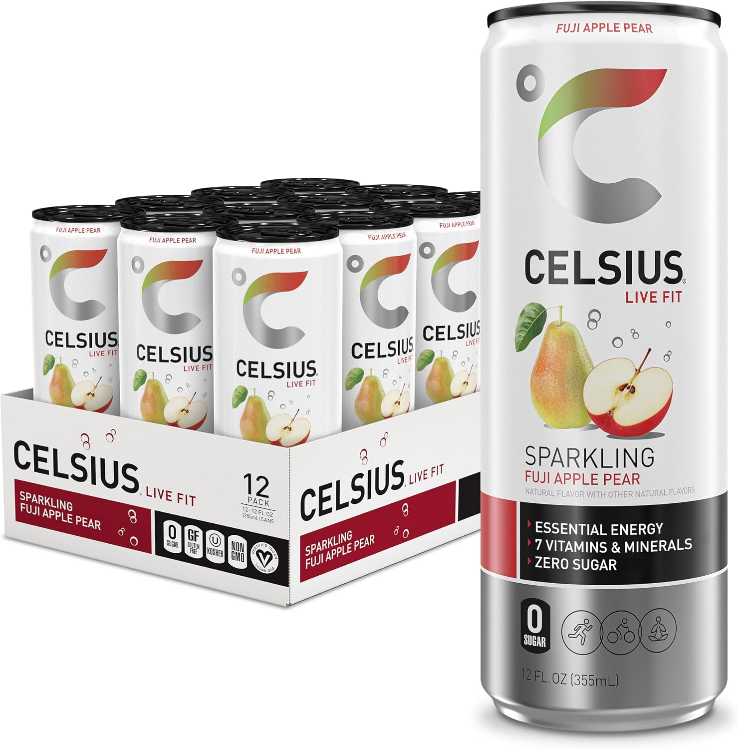 The Celsius Sparkling Fuji Apple Pear — WeirdThingsToBuy weird find
