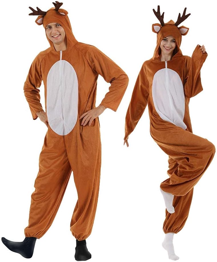 The Christmas Reindeer Adult Costume Unisex — WeirdThingsToBuy weird find