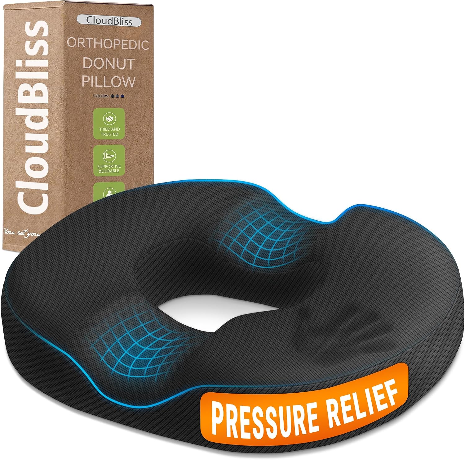 The Cloudbliss Donut Pillow Stadium Seat — WeirdThingsToBuy weird find