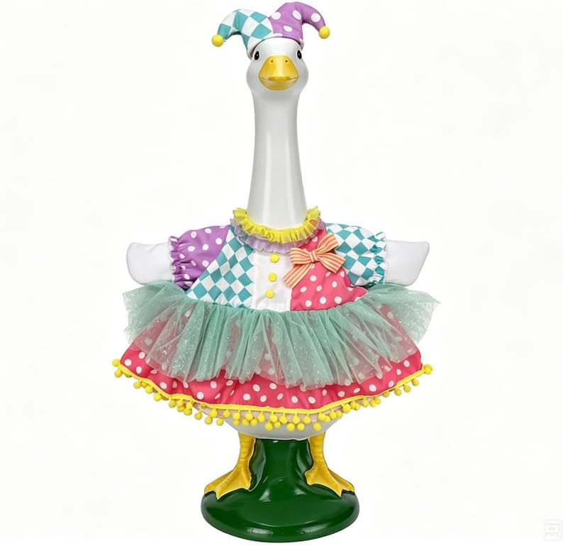 The Clown Porch Goose Outfit Funny — WeirdThingsToBuy weird find