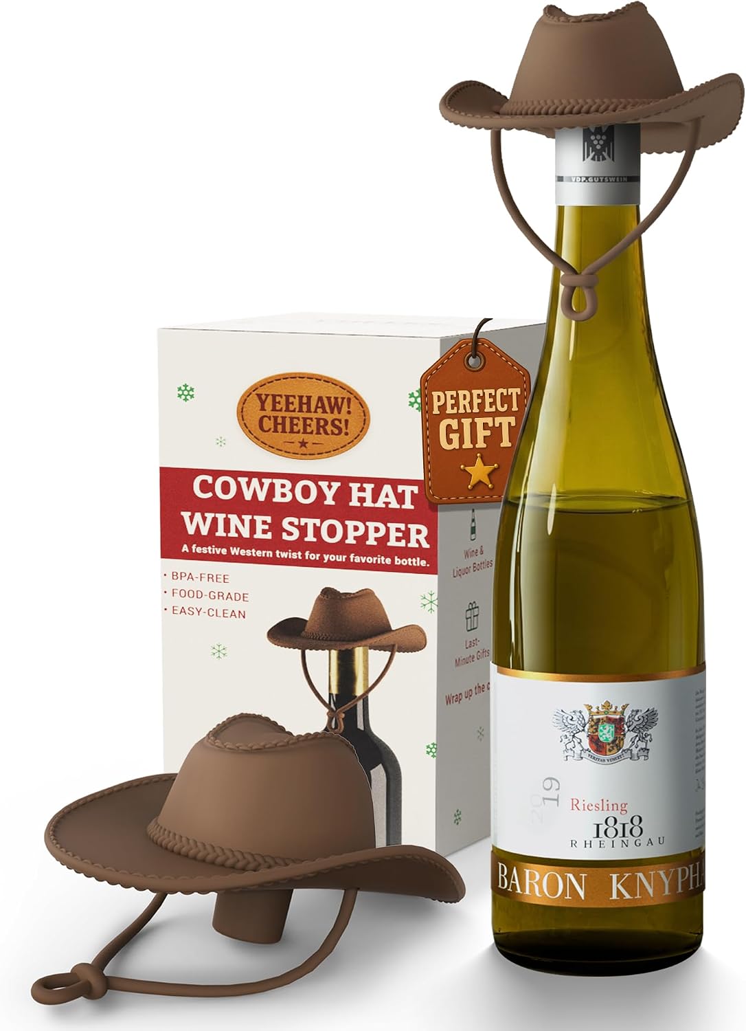 The Cowboy Hat Wine Stopper Funny — WeirdThingsToBuy weird find