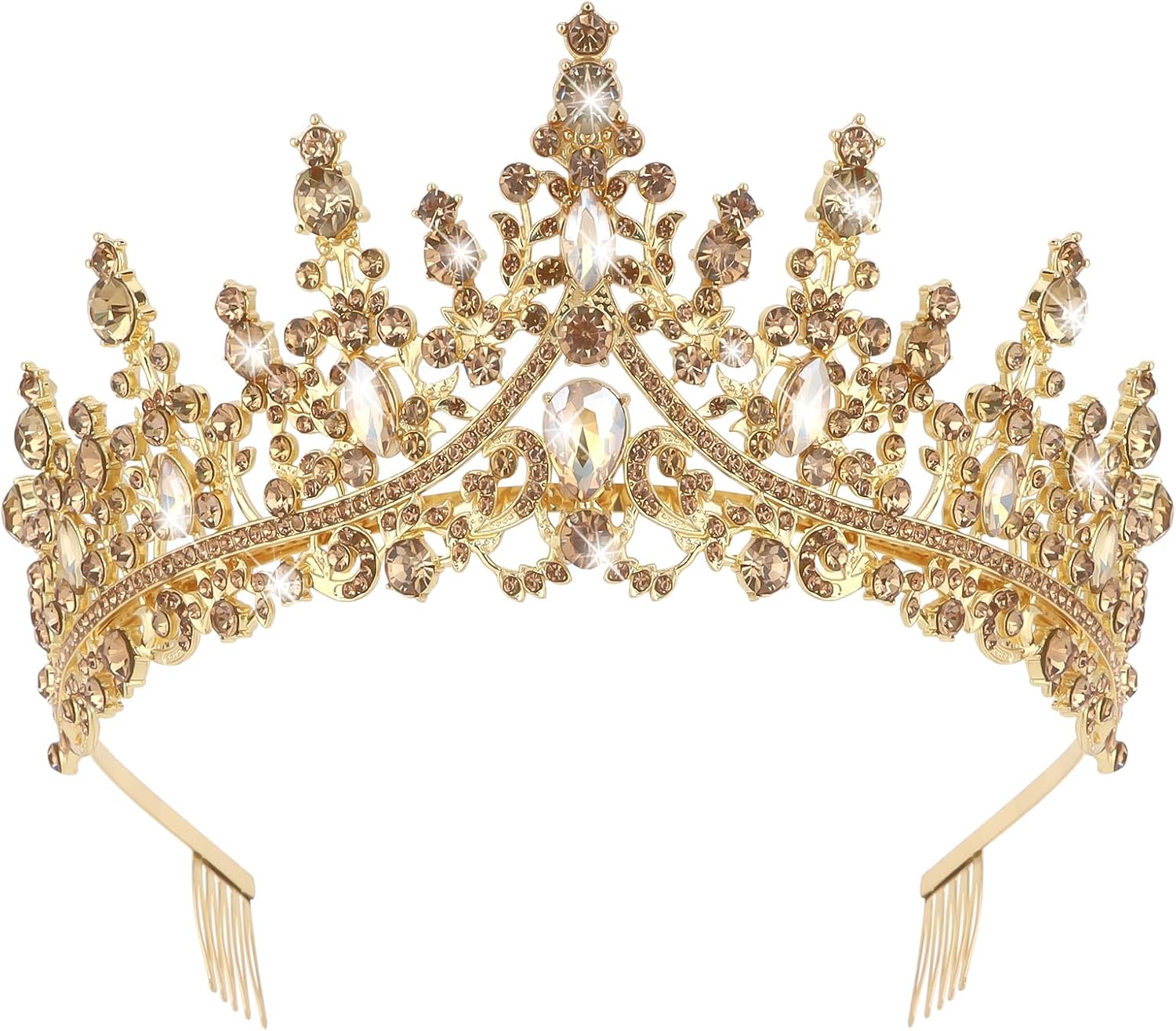 The Curasa Gold Tiaras Women Champagne — WeirdThingsToBuy weird find