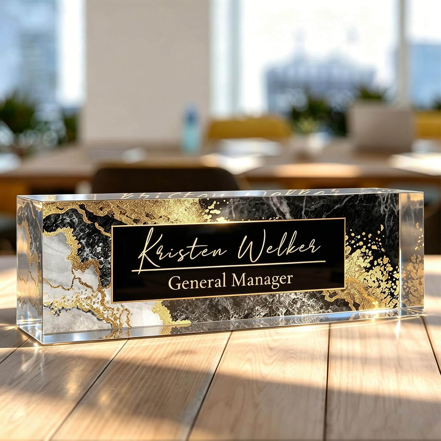 The Desk Name Plate Personalized Custom — WeirdThingsToBuy weird find