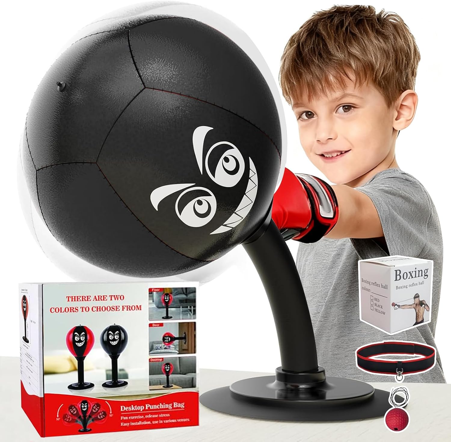 The Desktop Punching Bag Kids Adults — WeirdThingsToBuy weird find