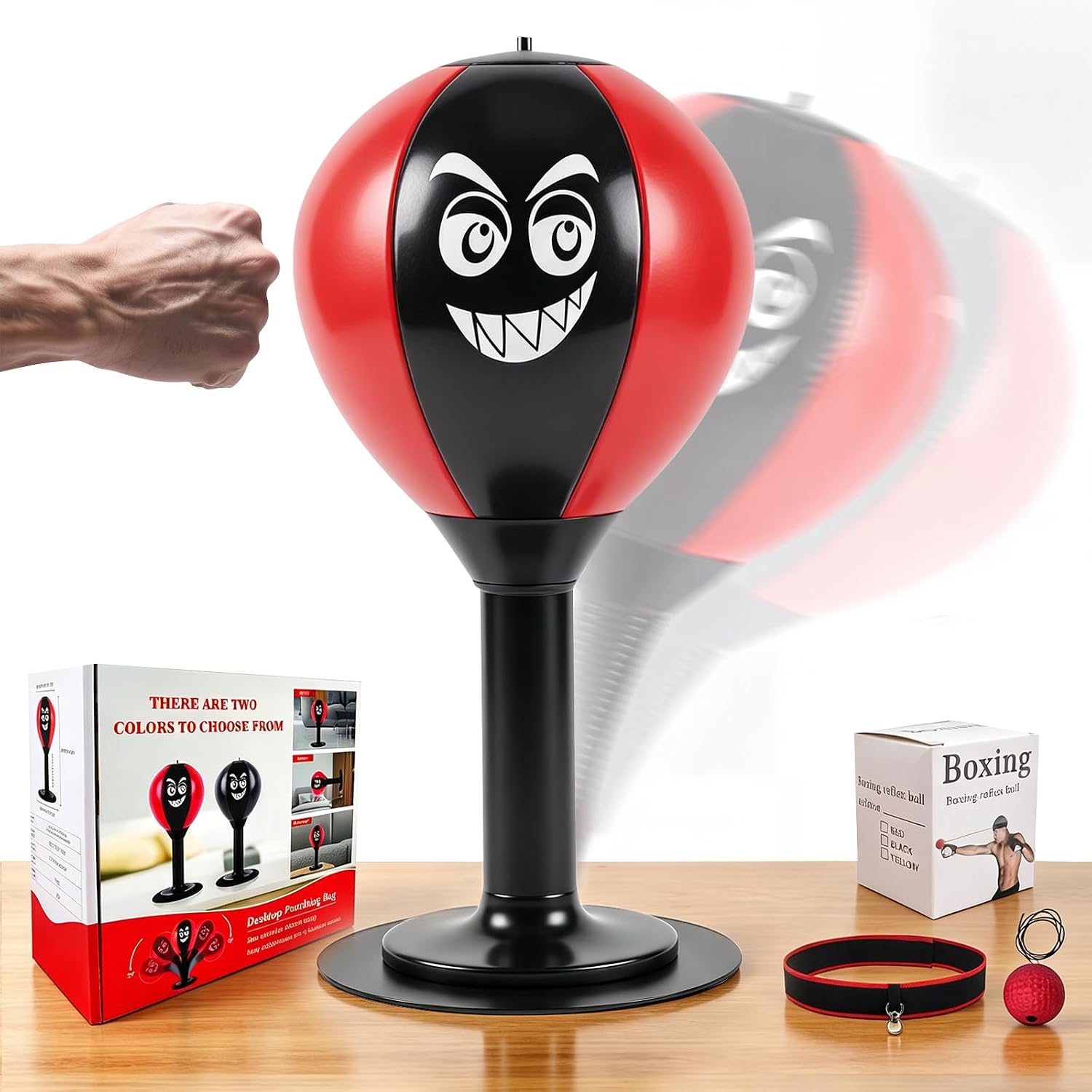 The Desktop Punching Bag Kids Adults — WeirdThingsToBuy weird find