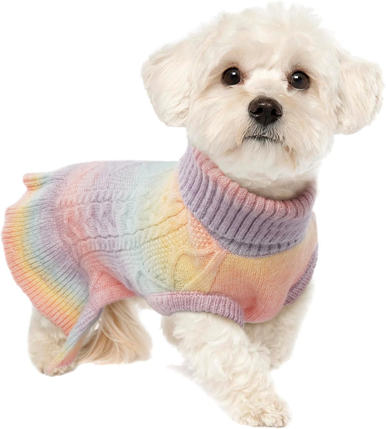 The Dog Sweater Turtleneck Cable Knit — WeirdThingsToBuy weird find