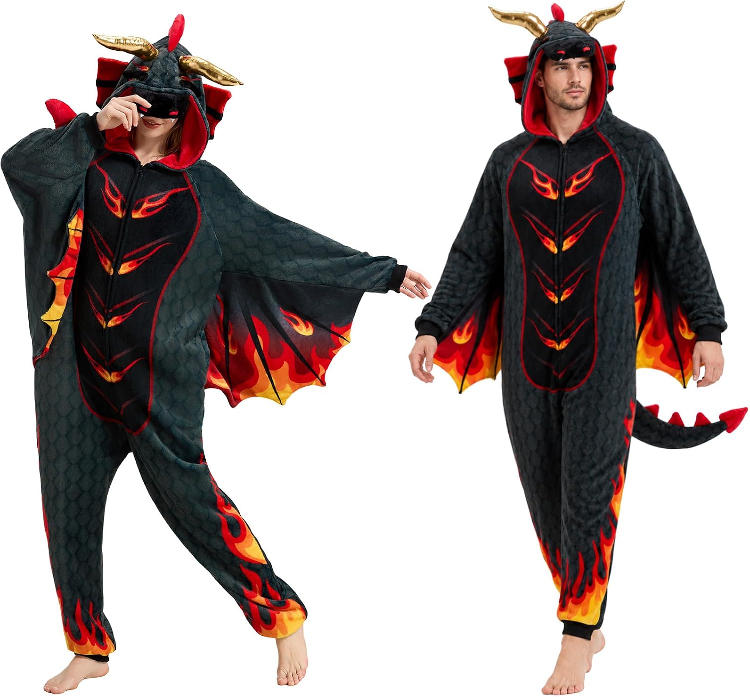 The Dragon Onesie Adult Animal Pajamas — WeirdThingsToBuy weird find