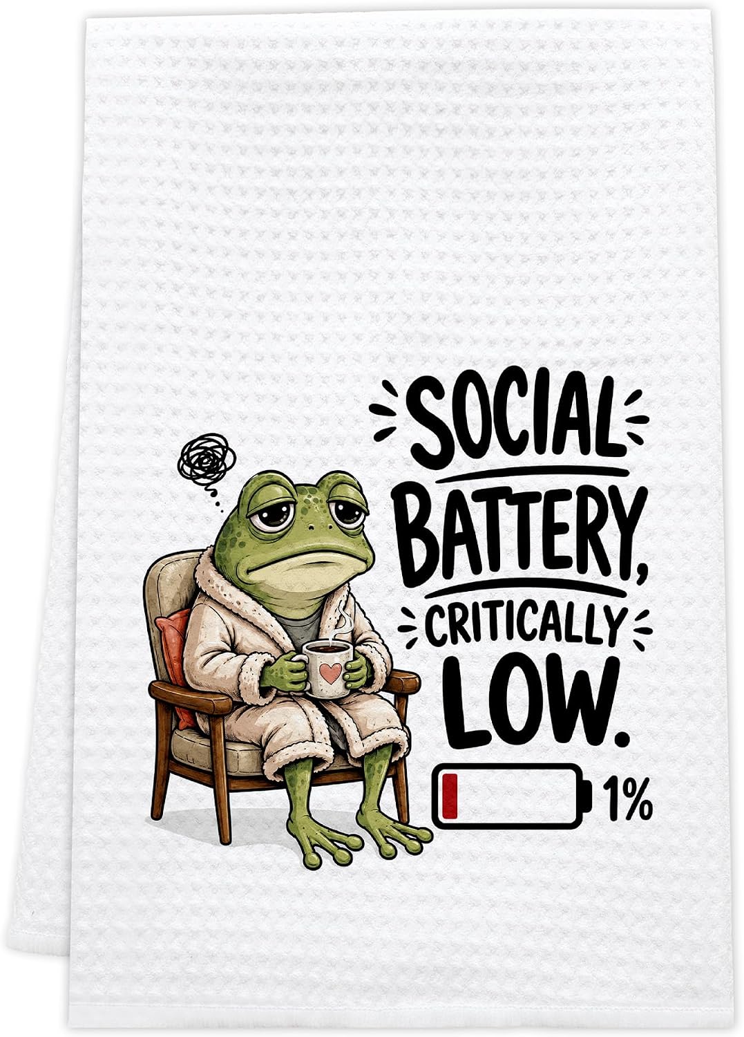 The Drwjpat Funny Frog Kitchen Towels — WeirdThingsToBuy weird find