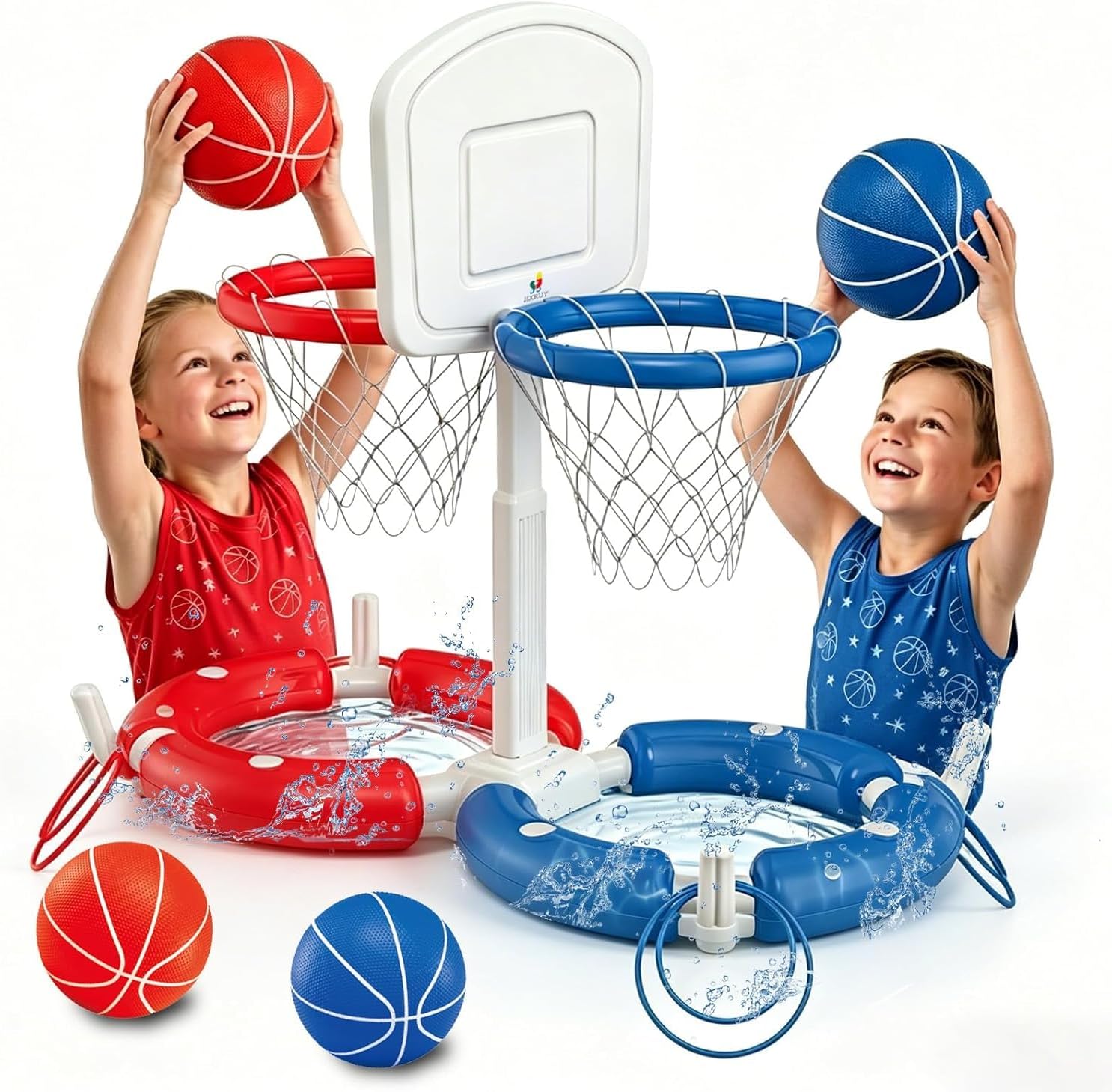 The Dual Pool Basketball Hoop Backboard — WeirdThingsToBuy weird find