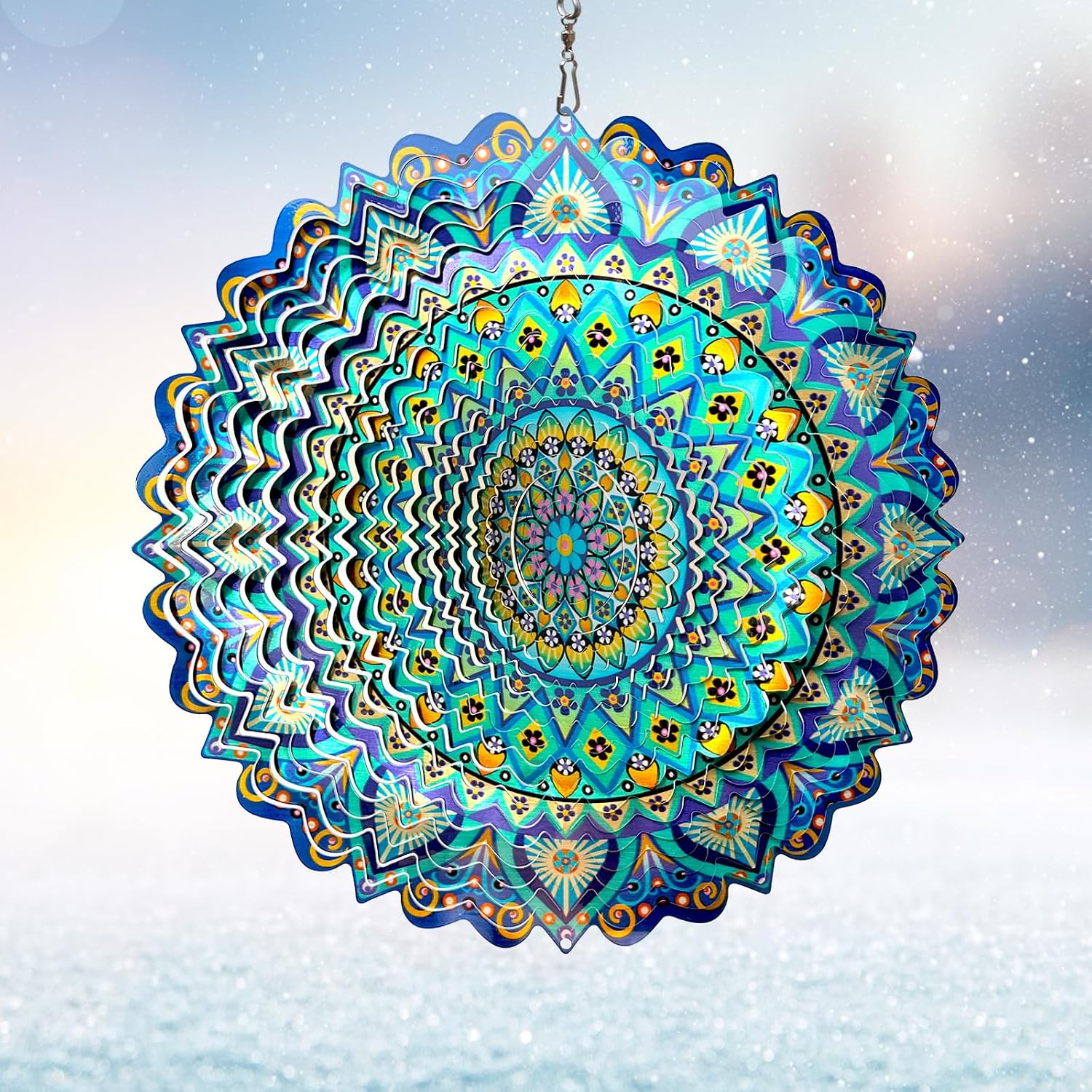 The Eiryhope Wind Spinner Mandala Peacock — WeirdThingsToBuy weird find