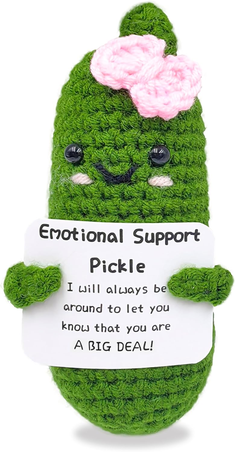 The Emotional Encouraging Pickle Funny Crochet — WeirdThingsToBuy weird find