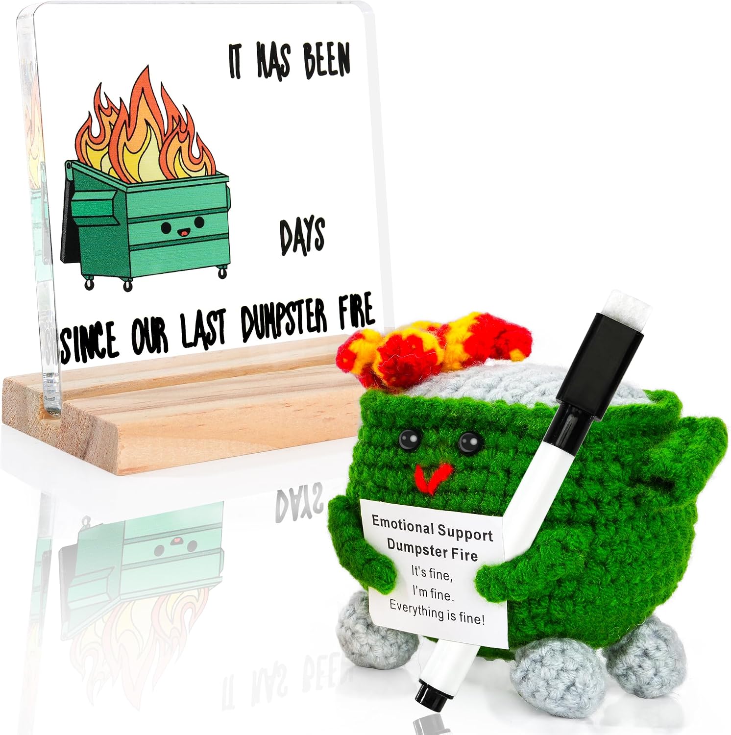 The Emotional Support Crochet Dumpster Fire — WeirdThingsToBuy weird find