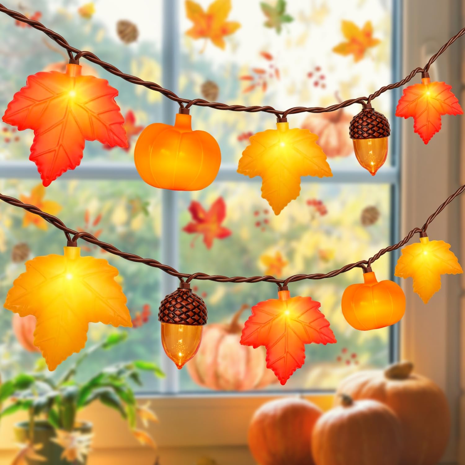The Fall Thanksgiving Decor String Lights — WeirdThingsToBuy weird find