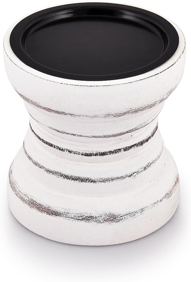 The Farmhouse Rustic Wood Candle Holder — WeirdThingsToBuy weird find