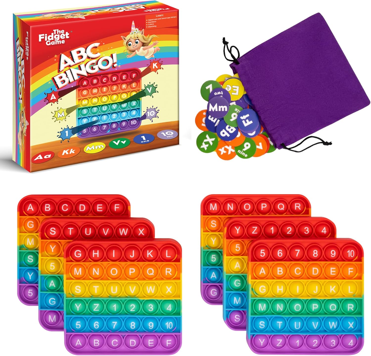 The Fidget Game Abc Bingo Energy — WeirdThingsToBuy weird find