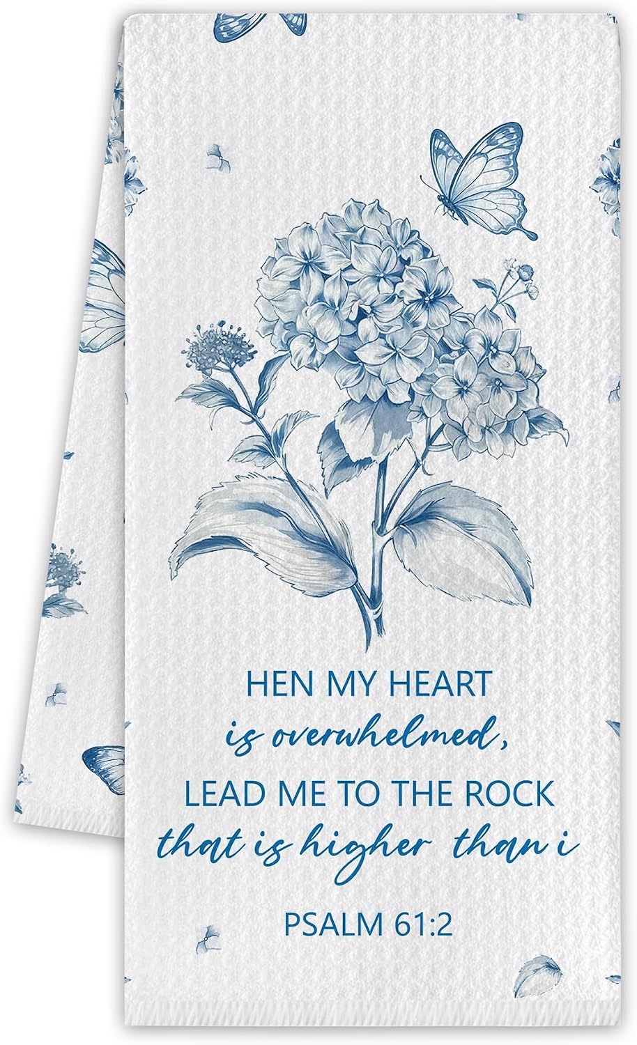 The Foosproea Blue Hydrangea Kitchen Towels — WeirdThingsToBuy weird find