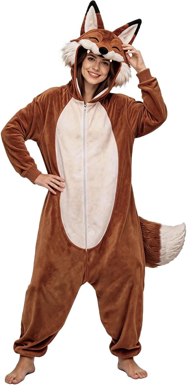 The Fox Costume Adult Fox Onesie — WeirdThingsToBuy weird find