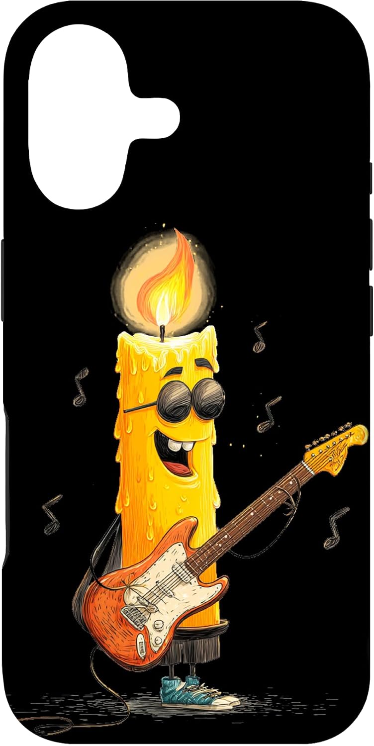 The Funny Burning Candle Electric Guitar — WeirdThingsToBuy weird find
