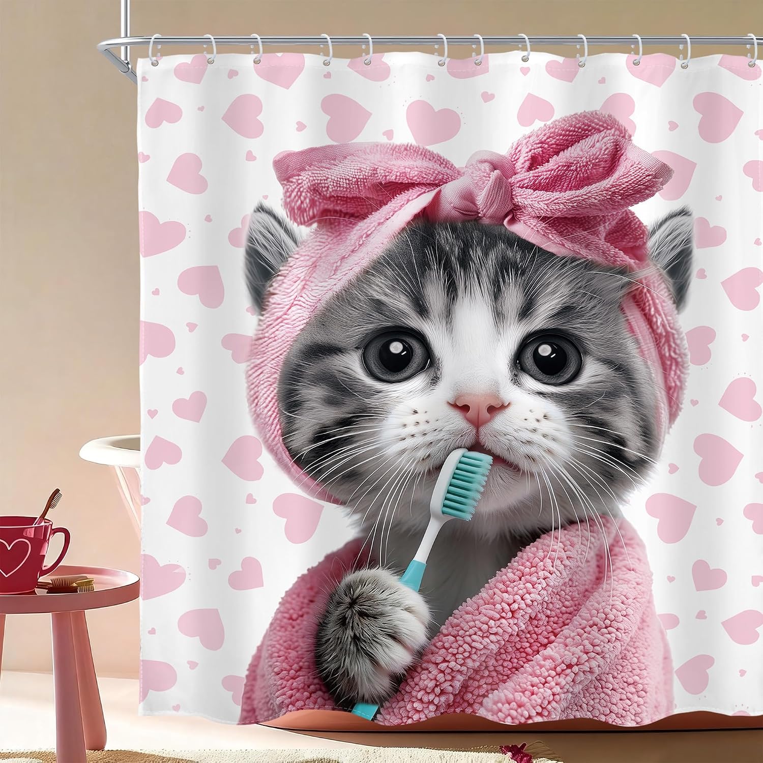 The Funny Pink Cat Kitten Shower — WeirdThingsToBuy weird find
