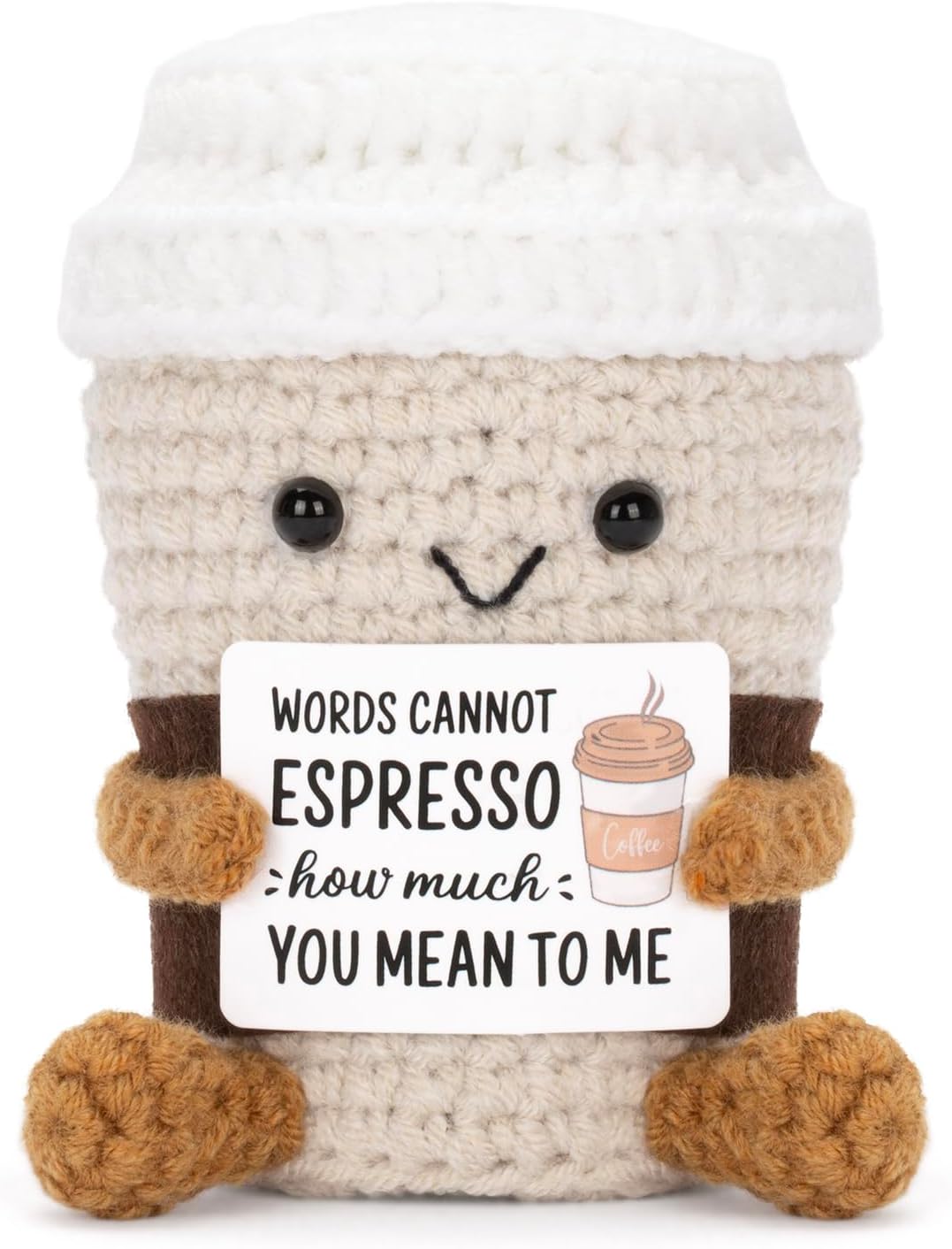 The Funny Positive Coffee Emotional Crochet — WeirdThingsToBuy weird find