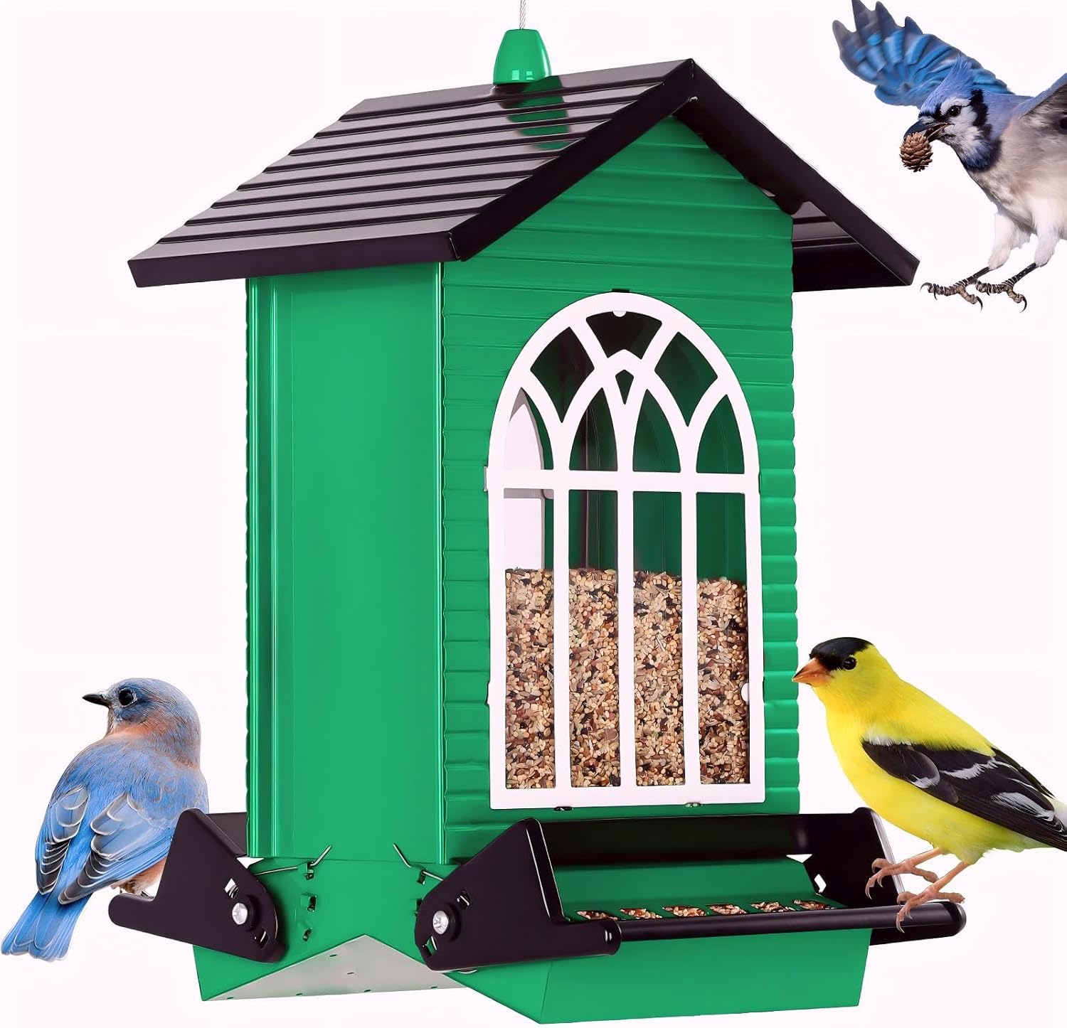 The Gbekery Squirrel Proof Bird Feeder — WeirdThingsToBuy weird find