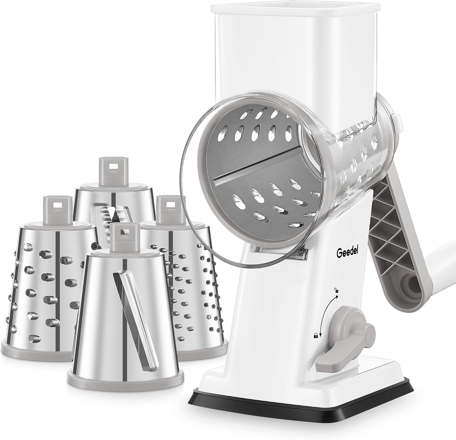 The Geedel Upgraded Rotary Cheese Grater — WeirdThingsToBuy weird find