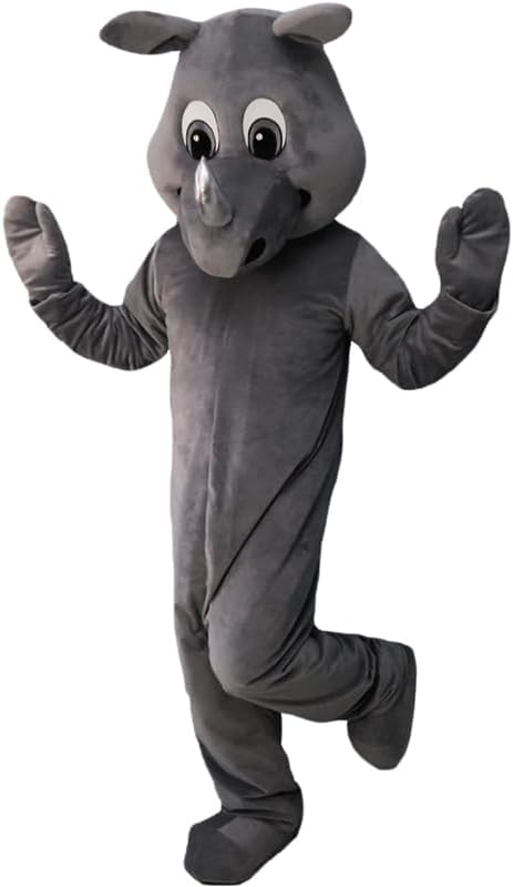The Gray Rhinoceros Mascot Costume Adults — WeirdThingsToBuy weird find