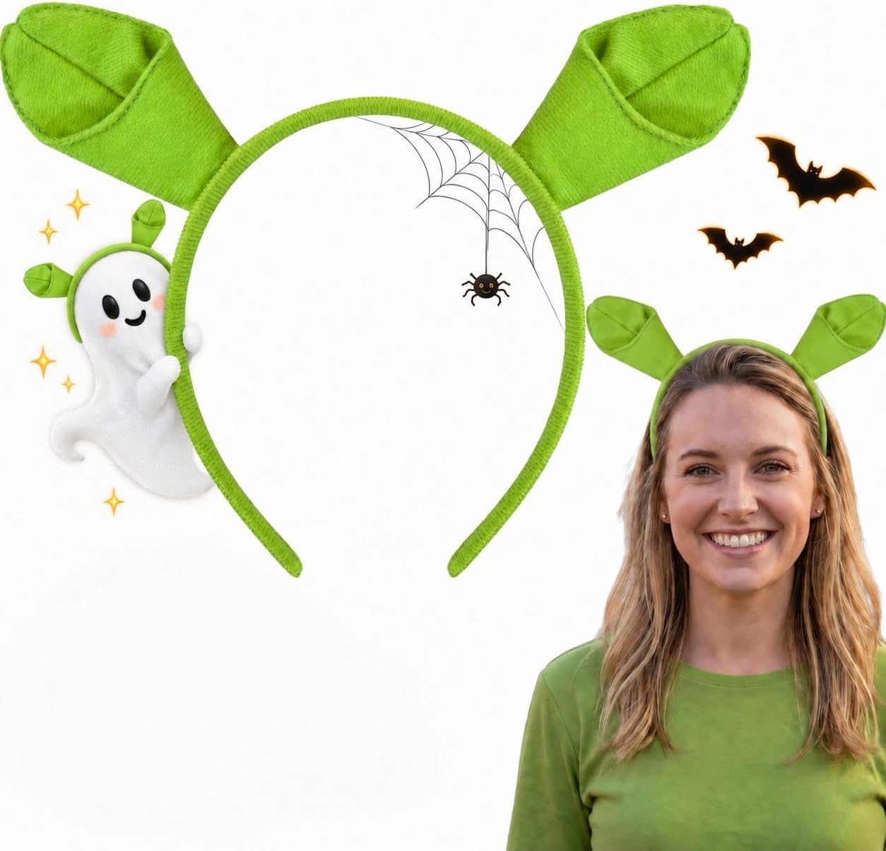 The Green Ogre Ear Headband Alien — WeirdThingsToBuy weird find