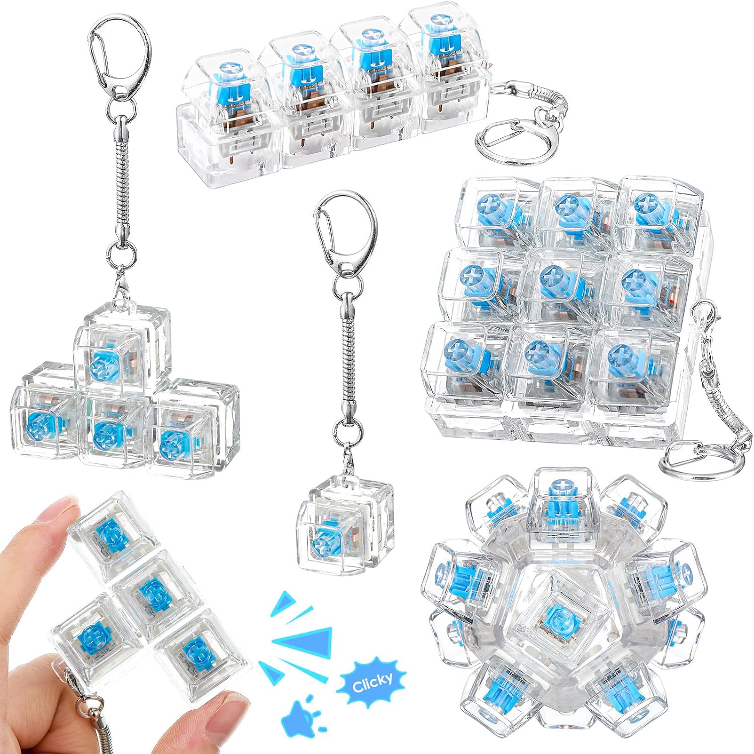 The Halloscume 5 Keyboard Fidget Clicker — WeirdThingsToBuy weird find