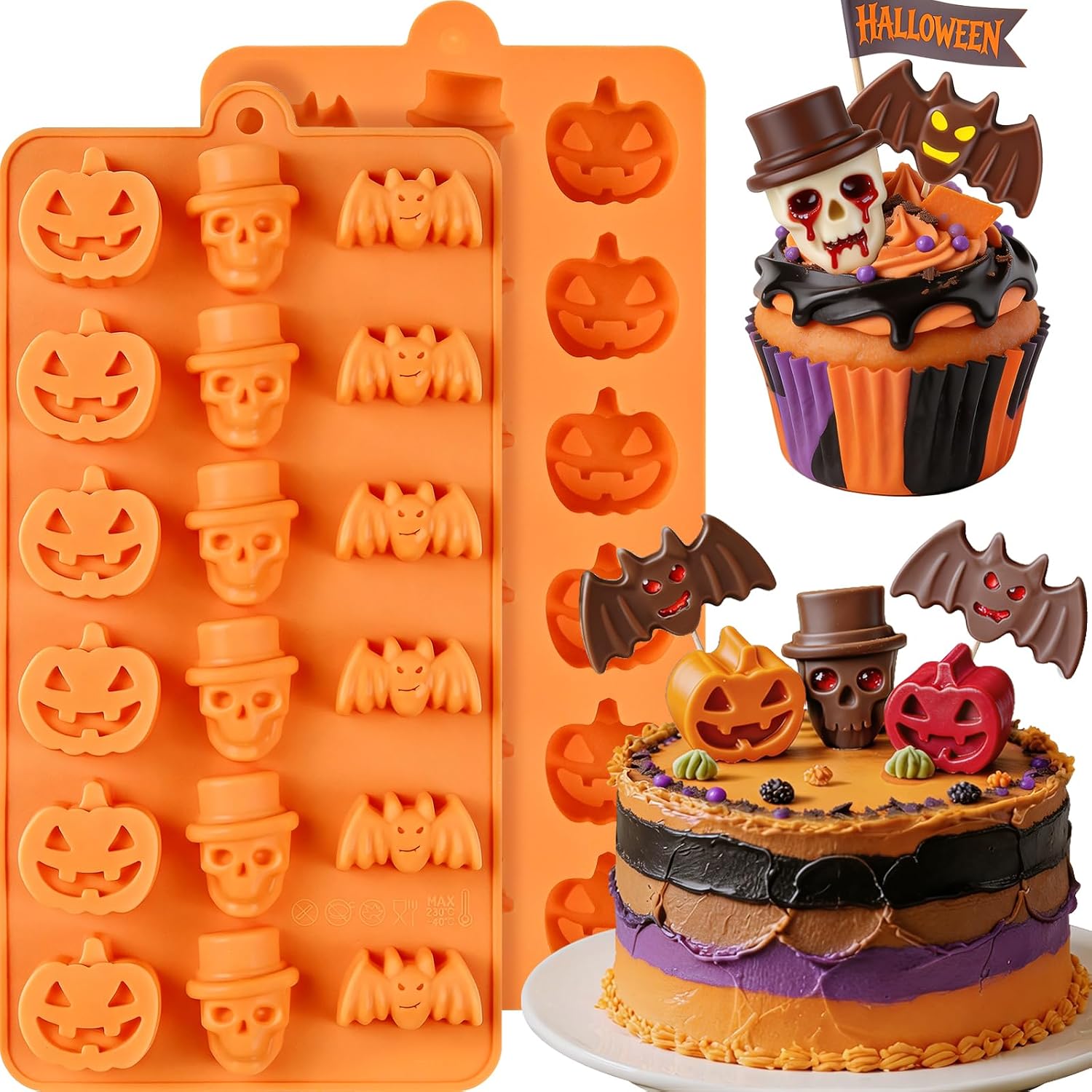 The Halloween Chocolate Molds 2 Pack — WeirdThingsToBuy weird find